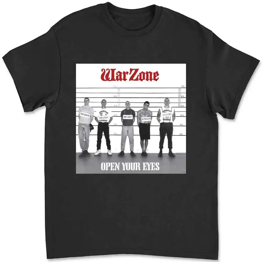 2021 Warzone Open Your Eyes American Hardcore Punk Band T-shirt SNOE