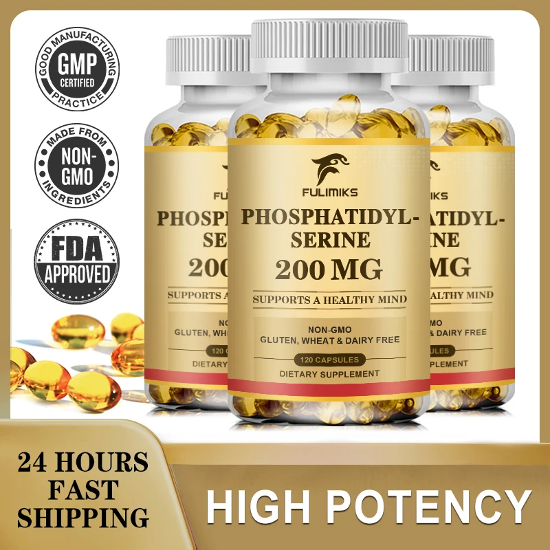 PhosphatidylSerine Supplement Nootropics Brain Support Clean Focus & Memory Supplement for Brain Capsules