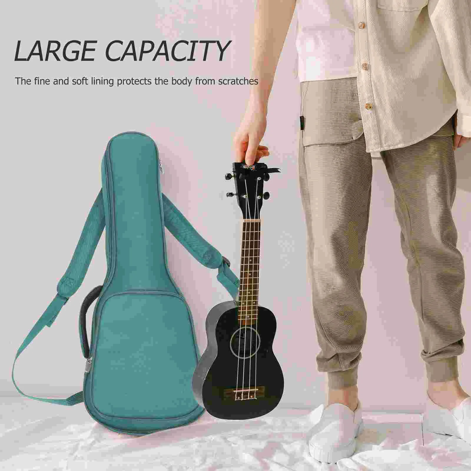 Ukulele Bag Case Canvas Tote Classical Musical Instrument Storage Pouch Rib 4-String Holder Fashion For Travel Handbags