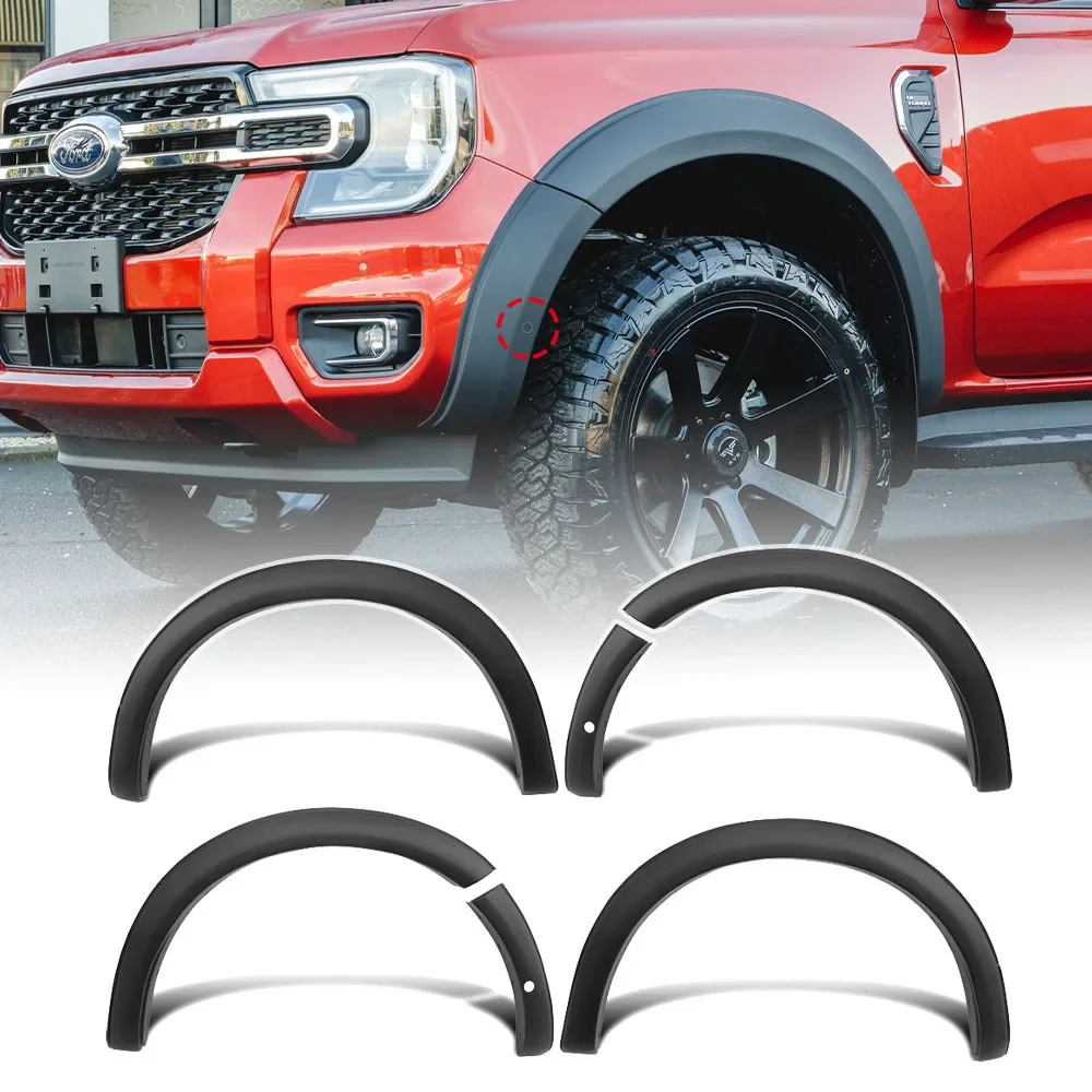 Fender Flares Wheel Arch Set For Ford Ranger NEXT-GEN 2022 2023+ WILDTRAK WILDTRAK-X With Sensor Hole 4X4 Car Accessories