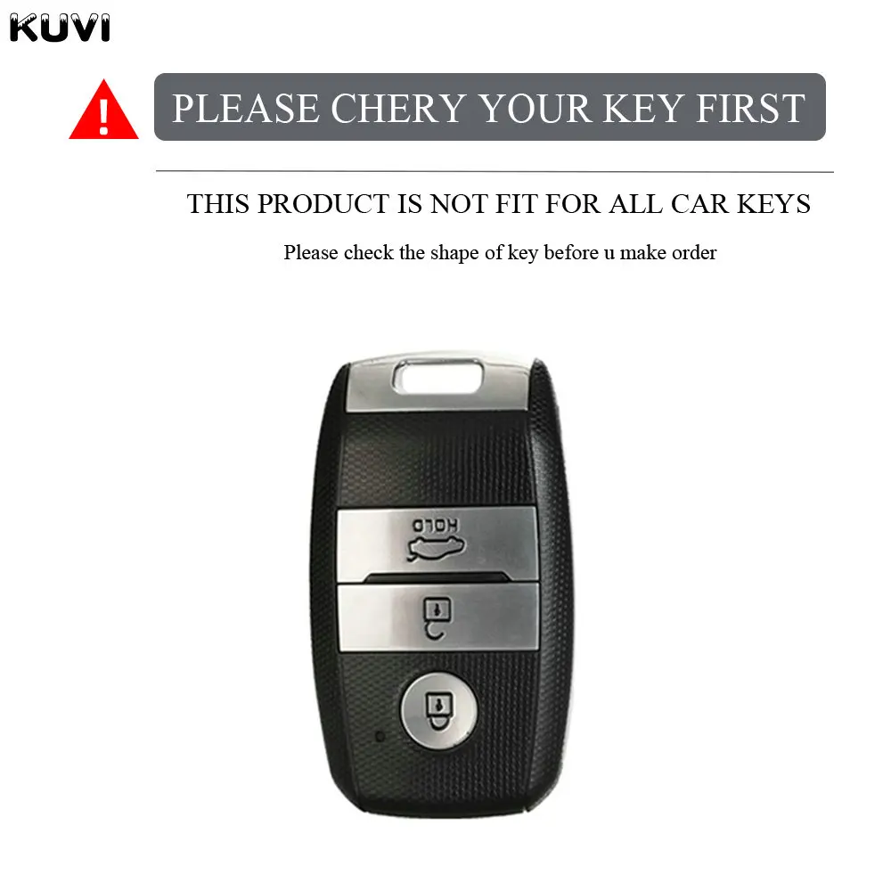 3 Button Shell TPU Car Smart Key Case Cover For KIA Rio Rio5 Sportage Ceed Cerato K3 KX3 K4 K5 Sorento Optima Picanto keychain