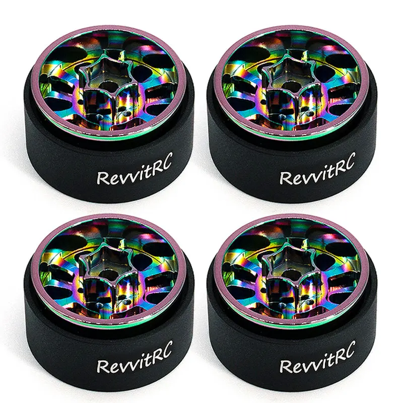 RevvitRC 6824-H T6061 Aluminum Alloy Colorfu Hub R1.0 For 1/18 1/24 RC Crawler SCX24 TRX4M RC Climbing Car Parts