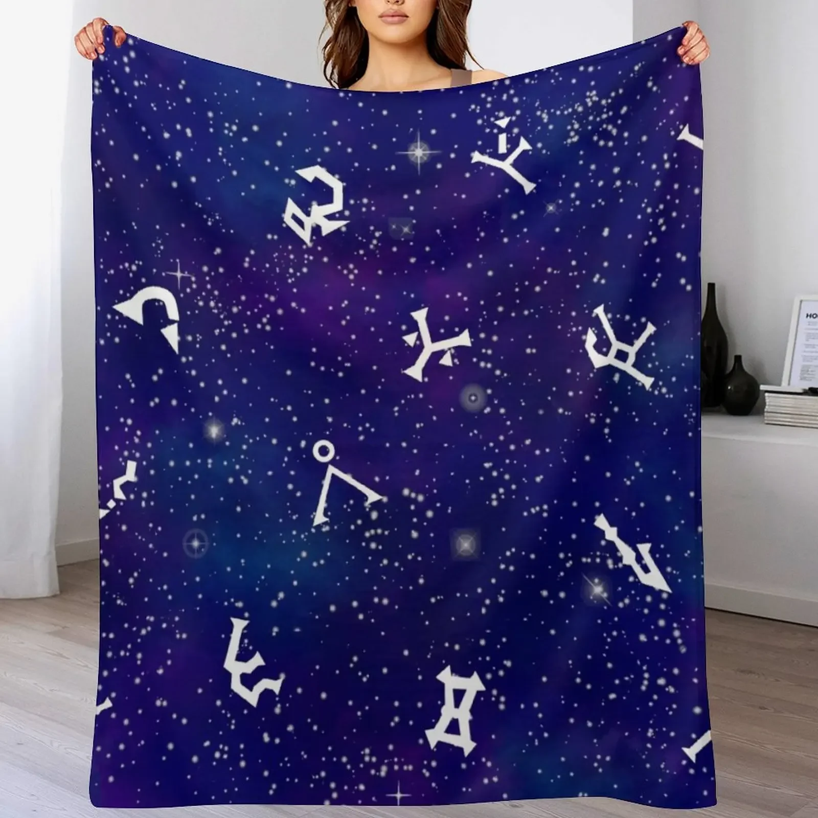 

Stargate galaxy glyphs Throw Blanket Thin Luxury Throw Luxury Brand Loose Blankets