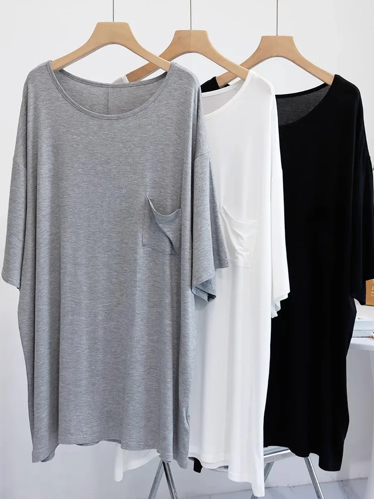 

Женская большая круглая футболка средней длины, летняя свободная футболка Personali Sp Dr для беременных, модная повседневная корейская футболка