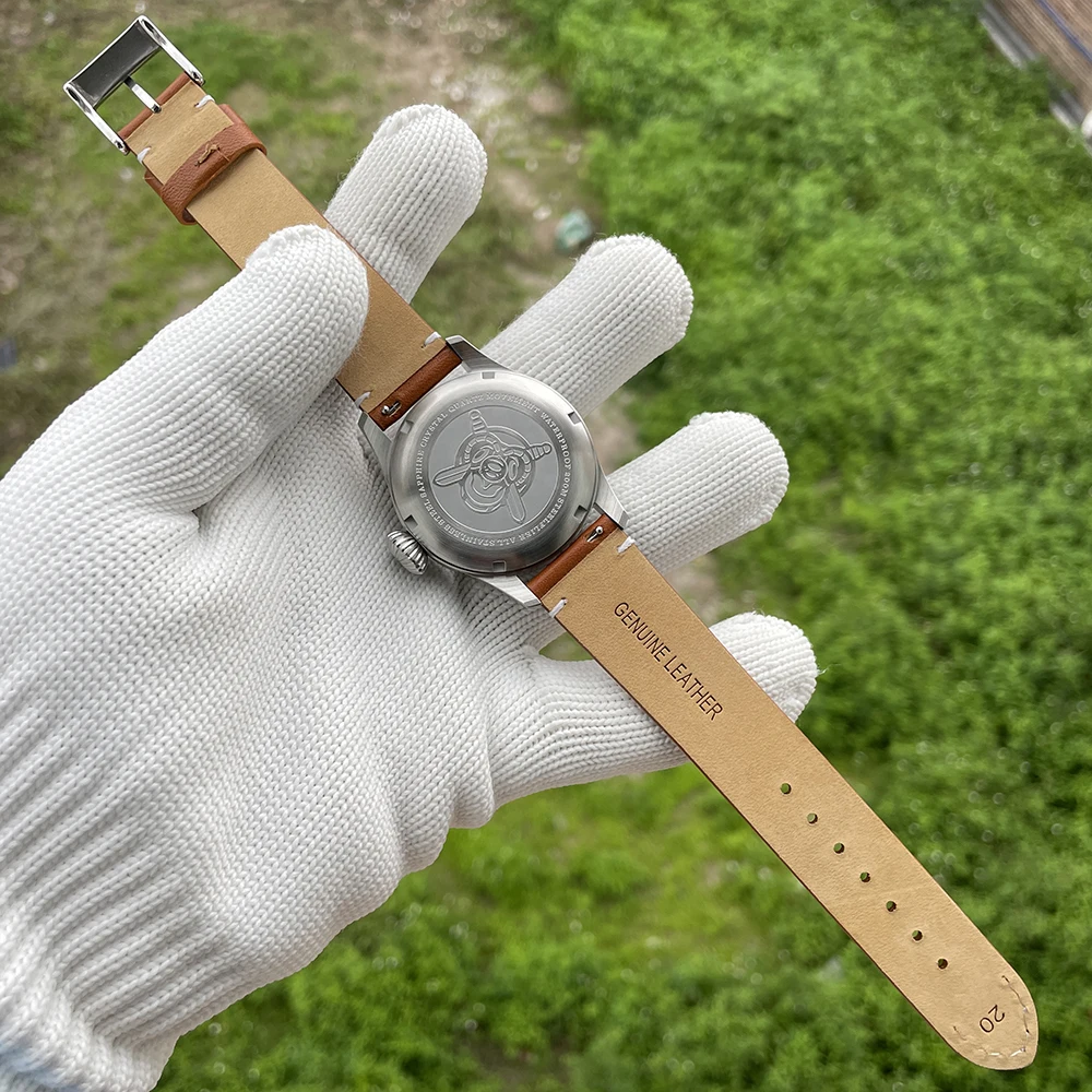 STEELFLIER Offizielle SF746 Luxus-Quarz-Armbanduhr Swiss Luminous VH60 Mute-Uhrwerk 20Bar wasserdichte Multi-Zeitzonen-Uhren – Detail 9
