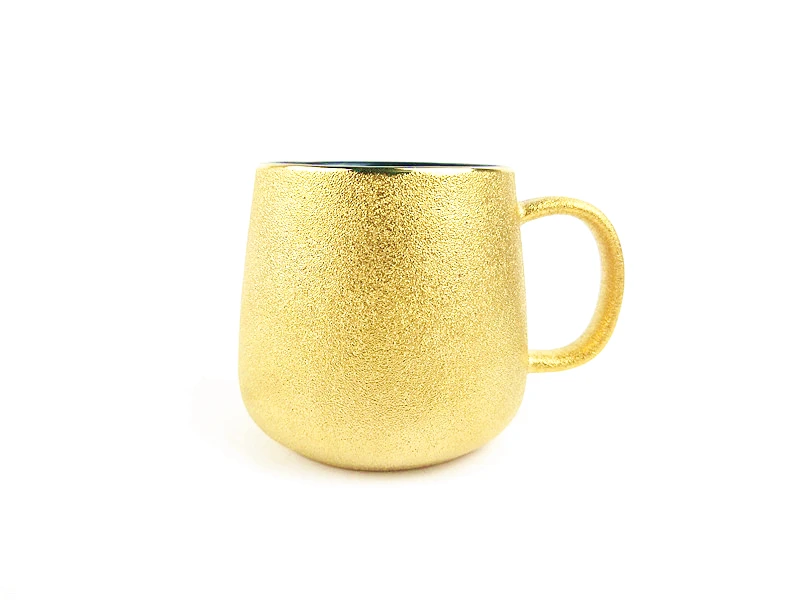 Imagem -04 - Horóscopo Cerâmico do Chapeamento do Ouro Canecas de Café para Pares Caneca para o Chá Quente Galvaniza Copos para o Chá Quente Escritório e Casa