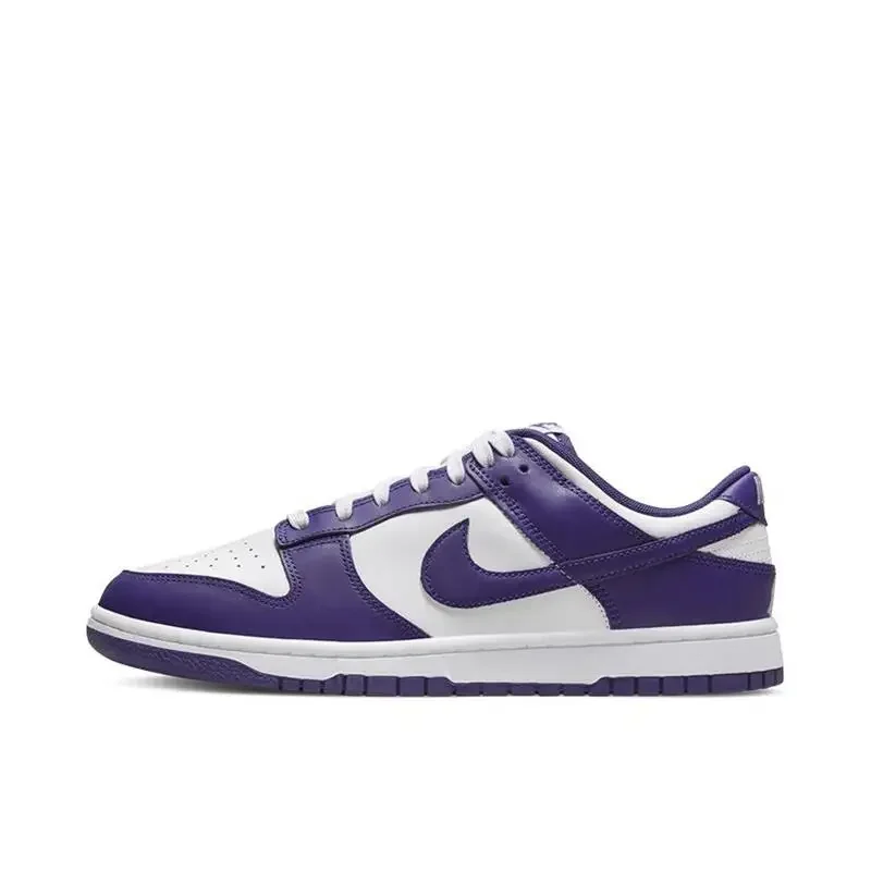 Nike Dunk Low Retro Pria Anti-Slip Shock-Absorbing Tahan Aus Nyaman Low-Top Sepatu Skateboard Sepatu DJ6188-003