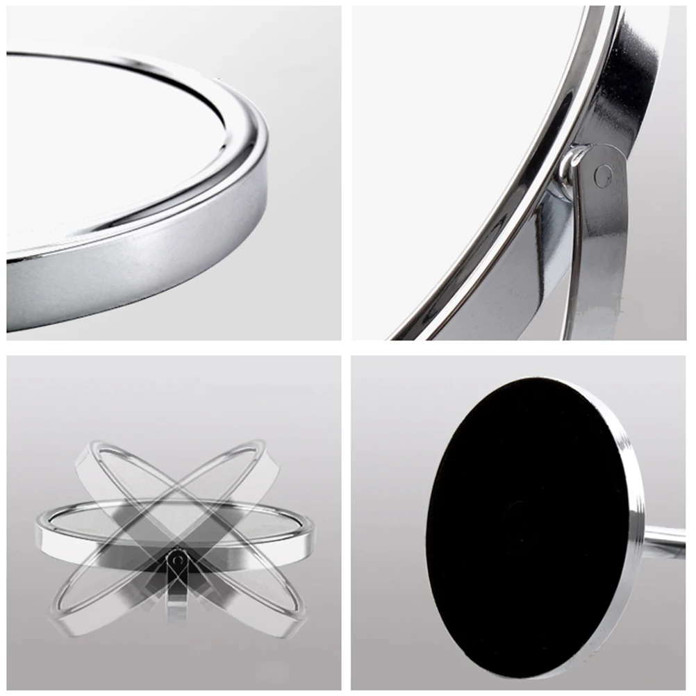 

1Pcs Makeup Mirror 4 Inch Round Double-Sided Desktop Mirror for Women Bedroom Bathroom Tabletop Use Clear Reflection