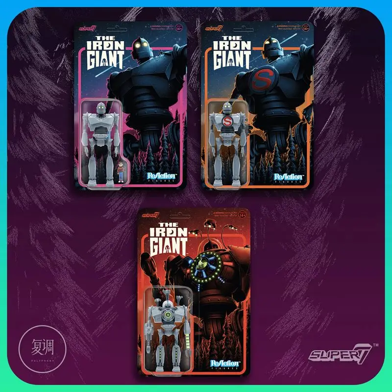 In Stock Super7 The Iron Giant Battle Form ReAction Figure Toy Variants Movie Model Toy Collection Gifts Doll  Birthday