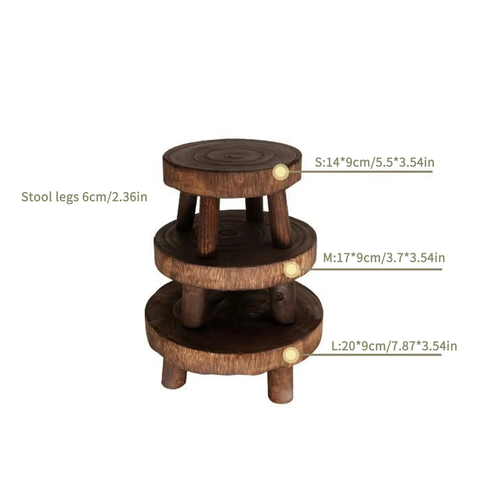 Creative Wooden Plant Storage Holder Green Durable Plant Holder Display Succulent Flower Pot Holder Home Garden Patio Decor image 4