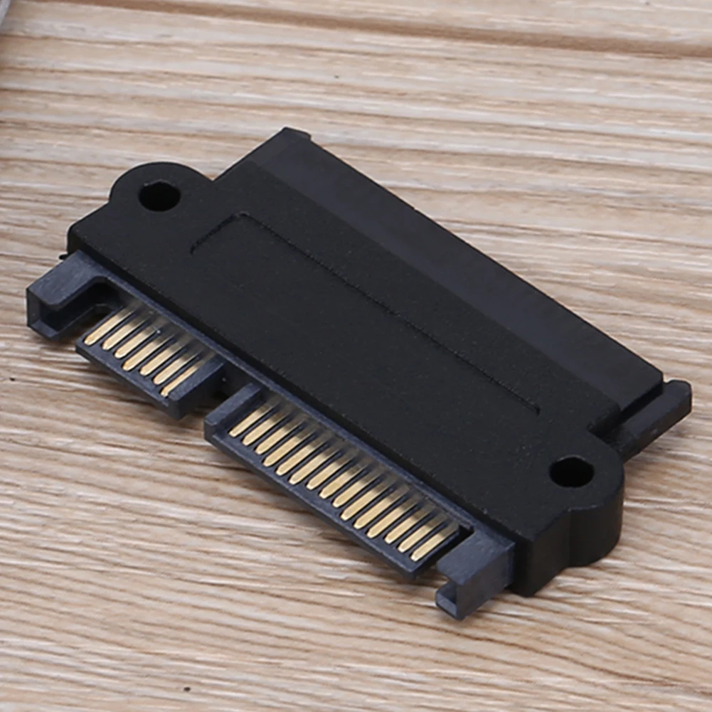 5Gbps SFF 8482 SAS to SATA 180 Degree Angle Adapter Converter Straight Head