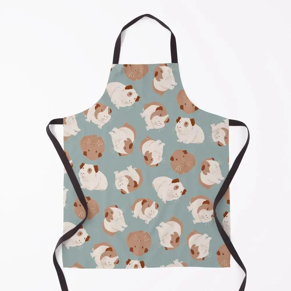 

Guinea Pigs - Beige and Sage Palette Apron Kitchens For Men Kitchen on the wall kitchen and home Apron