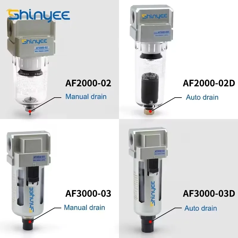 AF2000-02 frl unit lubricator frc filter low pressure regulator air source treatment automatic lubrication