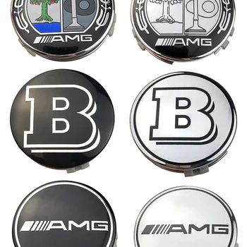 4pcs 75mm Car Styling Wheel Center Cap Hub Badge Covers For Mercedes Benz AMG Apple Tree B W205 W204 W212 W221 Accessories