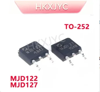 10PCS MJD122 MJD127 SOT223 Darlington Transistor NPN PNP 8A 100V Power Switching Triode Chip For Motor Drive Control Circuit