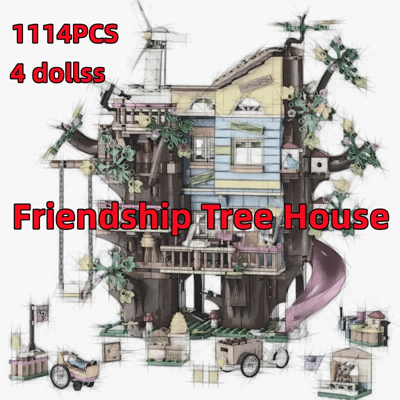 

2025Новинка, серия «Девушка в честь 10-летия», «Хорошие друзья», «Дружба», «Дом на дереве», детские собранные игрушки, подарки на Рождество и Новый год 41703