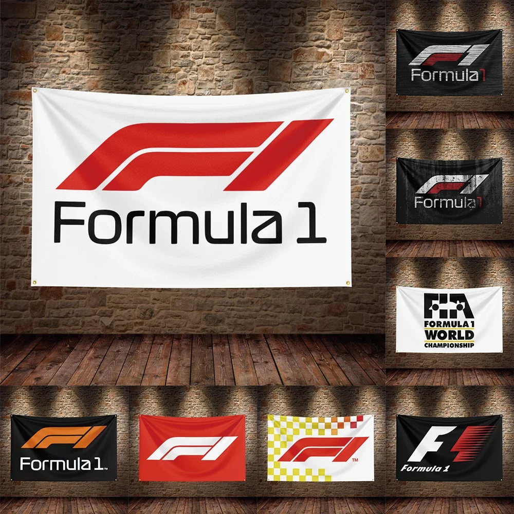 90x150CM 3X5FT Formula One Racing Flag Polyester Digital Printing F1 Car Club Team Banner