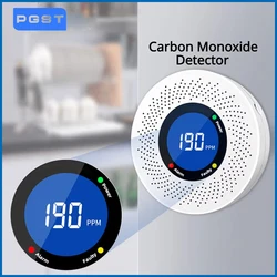 New Carbon Monoxide Standalone Detector CO Alarm With Screen Display Battery Powered CE Certified For Home Kitchen Office Use