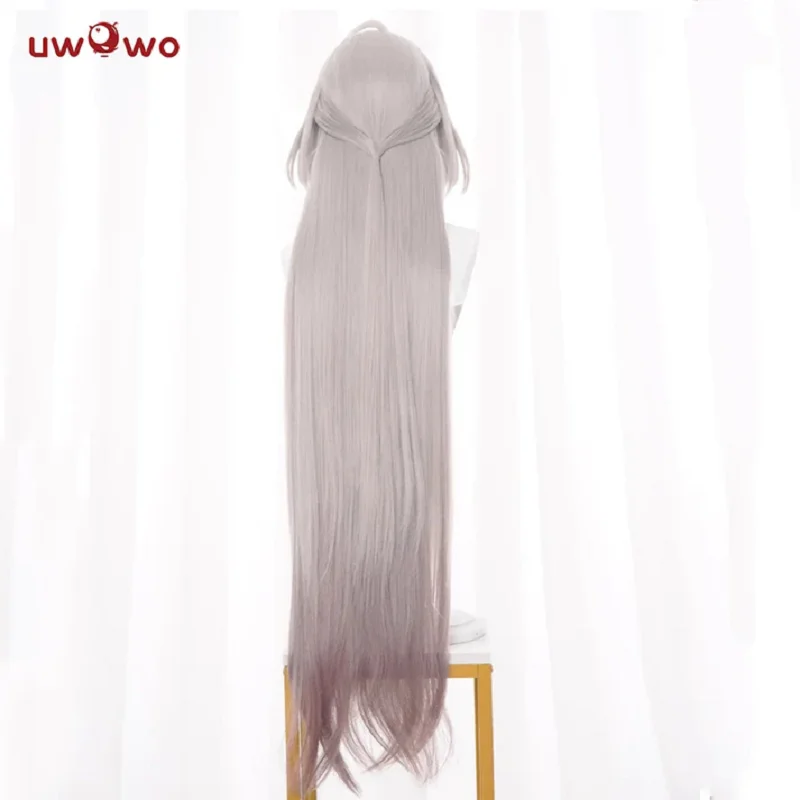 IN STOCK UWOWO Honkai Star Rail Acheron Ultimate Form Cosplay Wig Long Grey Hair