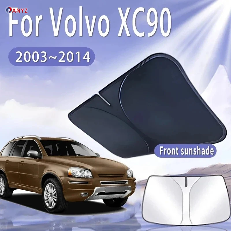 For Volvo XC90 2003~2014 2010 Foldable Car Sun Visor Front Windshield Sunshade Heat Insulation Summer Cooling Auto Accessories