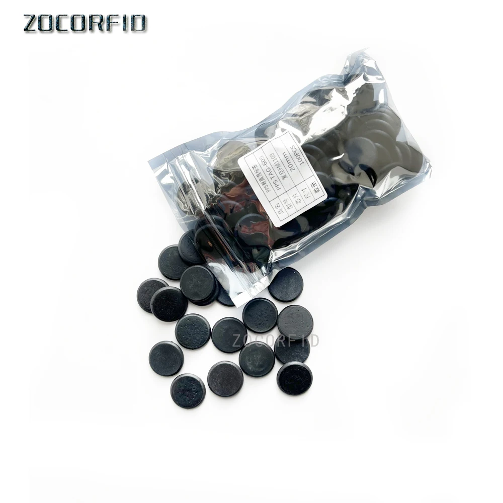 

100 шт./лот, высокотемпературные RFID-метки PPS, HF NFC, промышленные моющиеся карты-монеты с чипом M1 для прачечных