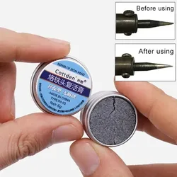Crema de soldadura de estaño antiadherente, refrescante de punta de soldador, pasta limpia para cabezal de óxido, activador oxidativo de resurrección, 5/1 Uds.