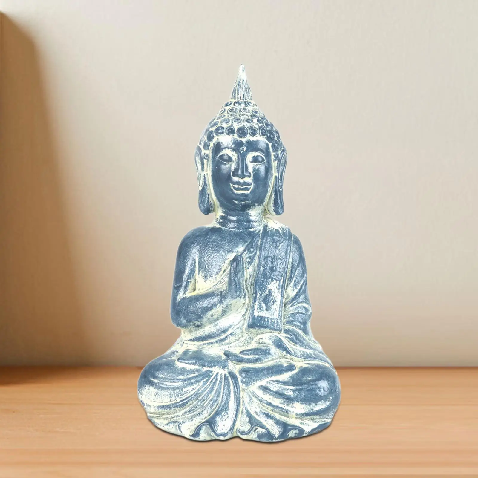 

Buddha Statue Collectible Resin Figurine for Bookshelf Hallway Living Room