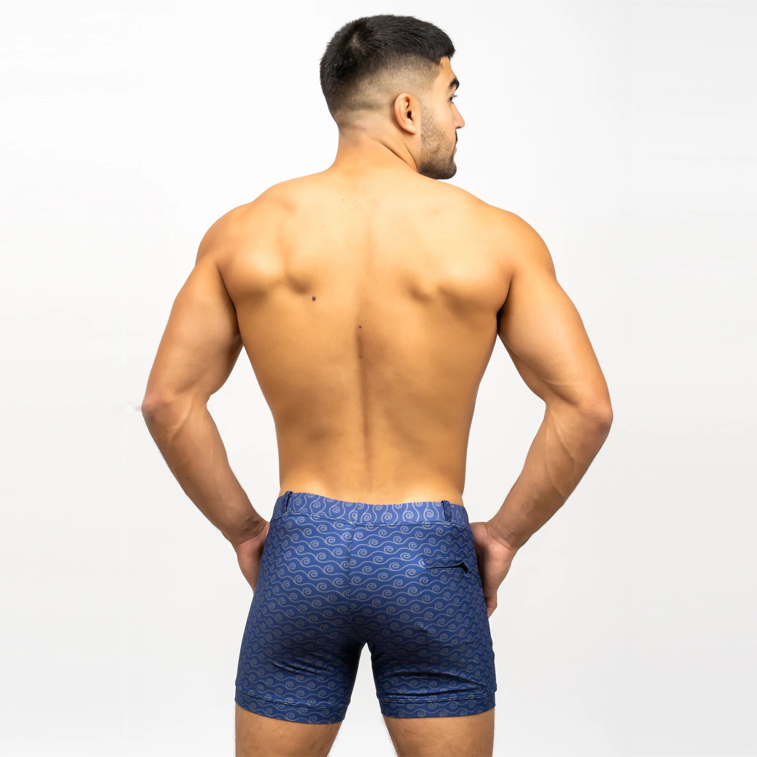 TADDLEE − Maillot de bain pour hommes, boxer, coupe carrée, avec poches