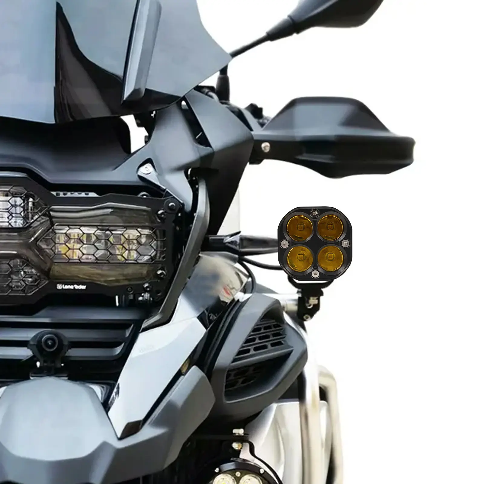 

4LED Motorcycle LED Headlight 3 Inch 12 80V off Road Lights scooter lamps ATV Work Lights fog
