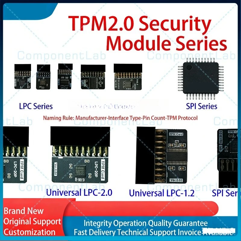 TPM Security Module TPM2.0 Module for GIGABYTE for Gigabyte TPM Module GC-TPM-SPI CTM010