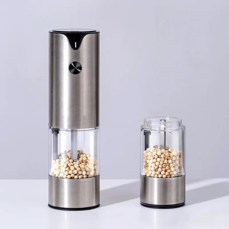 

Электрическая мельница для соли и перца из нержавеющей стали, многофункциональная мельница для приправ для кухни