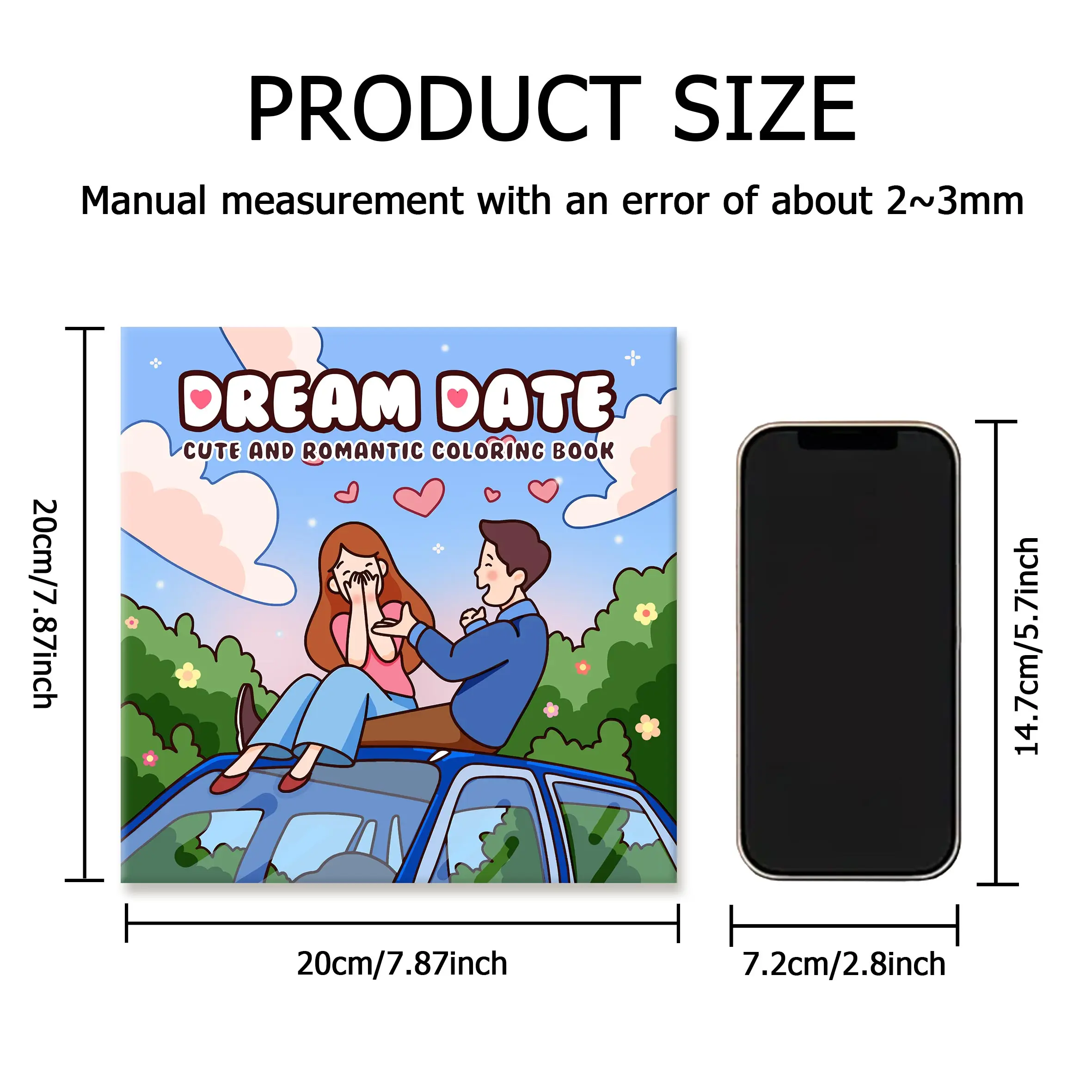 DREAM DATE: Coloring Book for Adults Featuring Cute Cozy Daily Activities for Relaxation (Cozy Spaces Coloring)