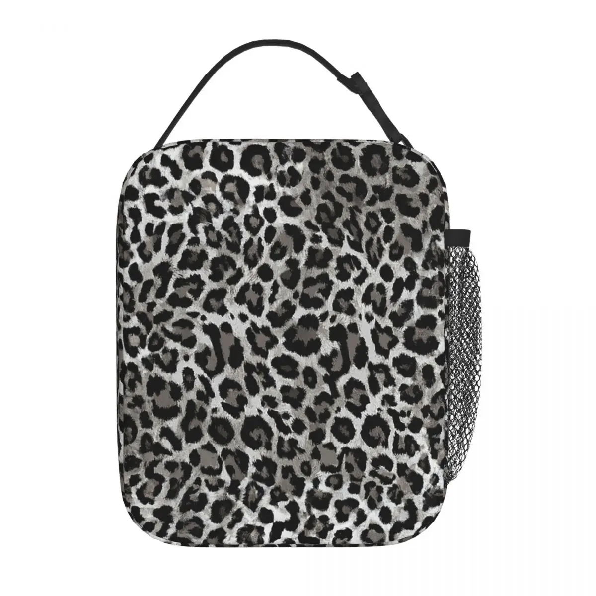 Leopard Animal Skin Pattern Insulated Lunch Bag for Women Kids Leakproof Food Boxes Thermal Lunch Box Tote
