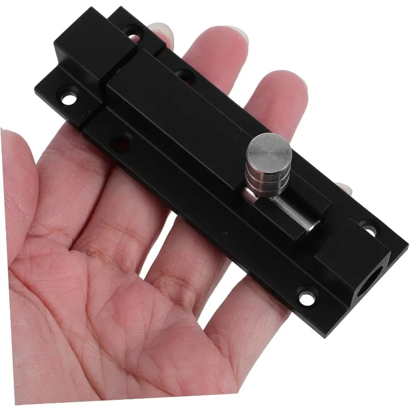 1 قطعة الثقيلة الشريحة الترباس مزلاج الباب سبائك الألومنيوم قفل للأبواب الخشبية سياج سقيفة ساحة بوابة الأمن تعزيز قفل الباب #4