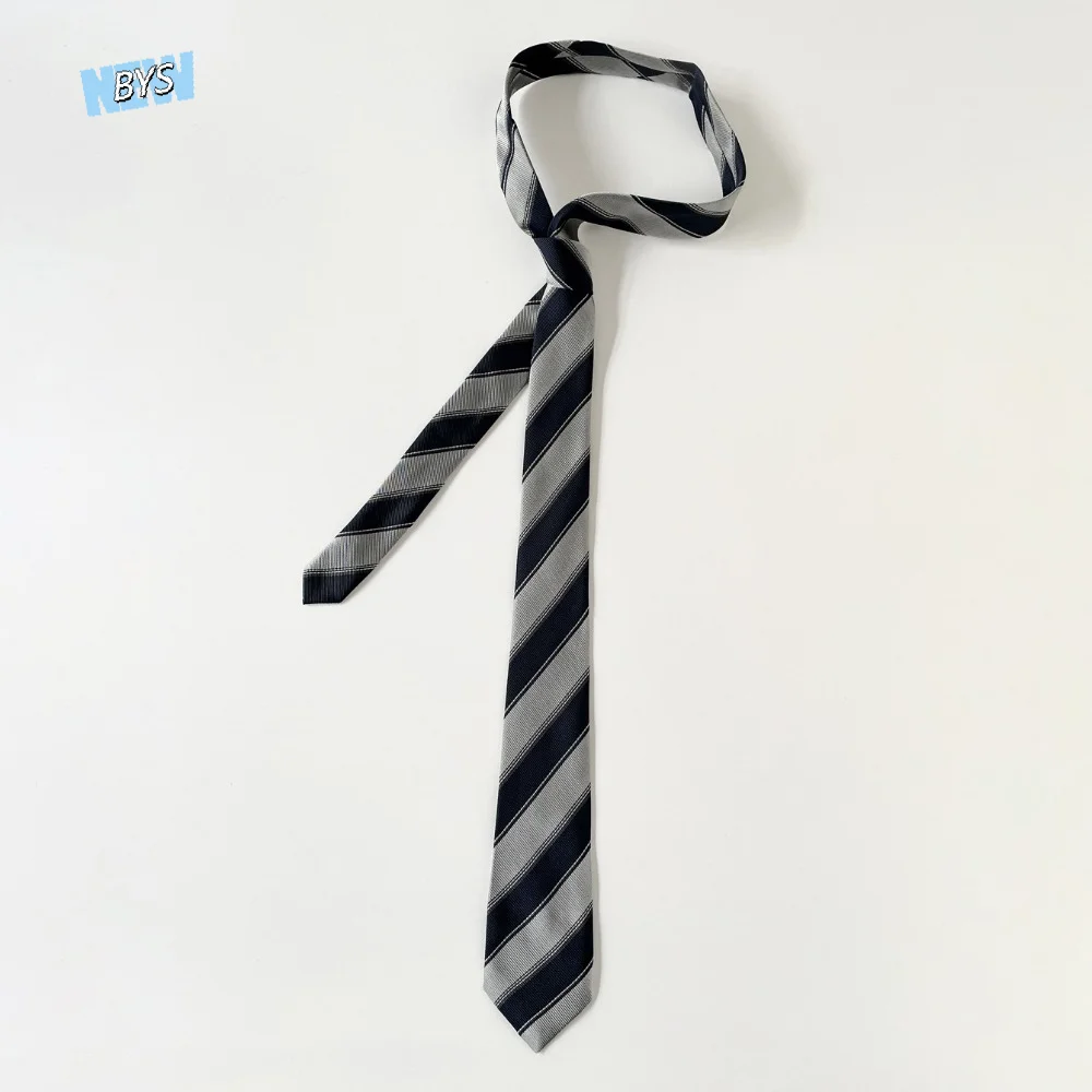 

Fashion Korean Striped Tie Stripe Y2K JK Uniform Necktie College Style Harajuku Style Belt Accessories Men