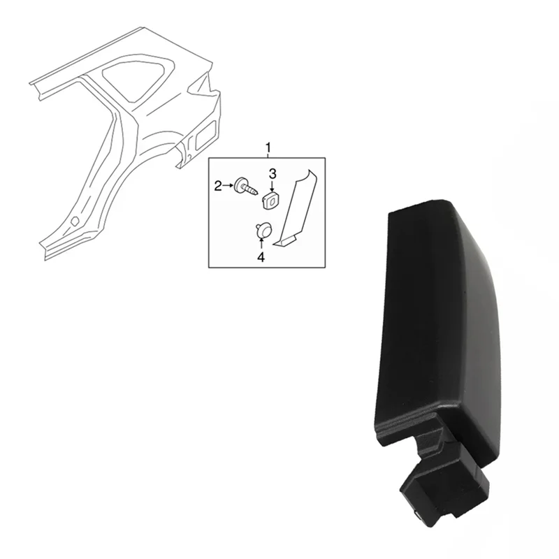 

Premium For Subaru Outback 2015-2019 NEW Exterior Side Molding Trim & Rear Fender Guard Plate Set 91112AL58A 91112AL59A