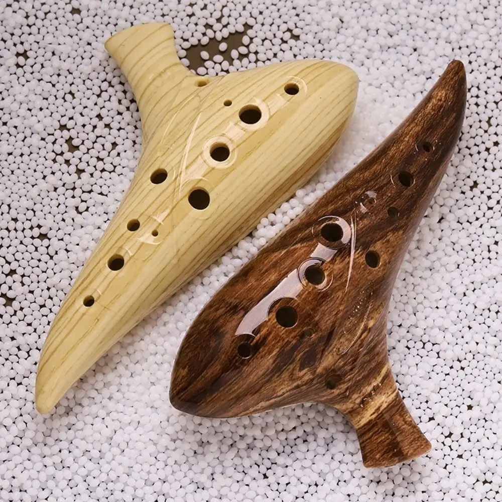 Professional Portable 12 Hole Alto C Ocarina Grip Easy Exquisite Musical Instruments Resin Lightweight Kids Musical Beginner
