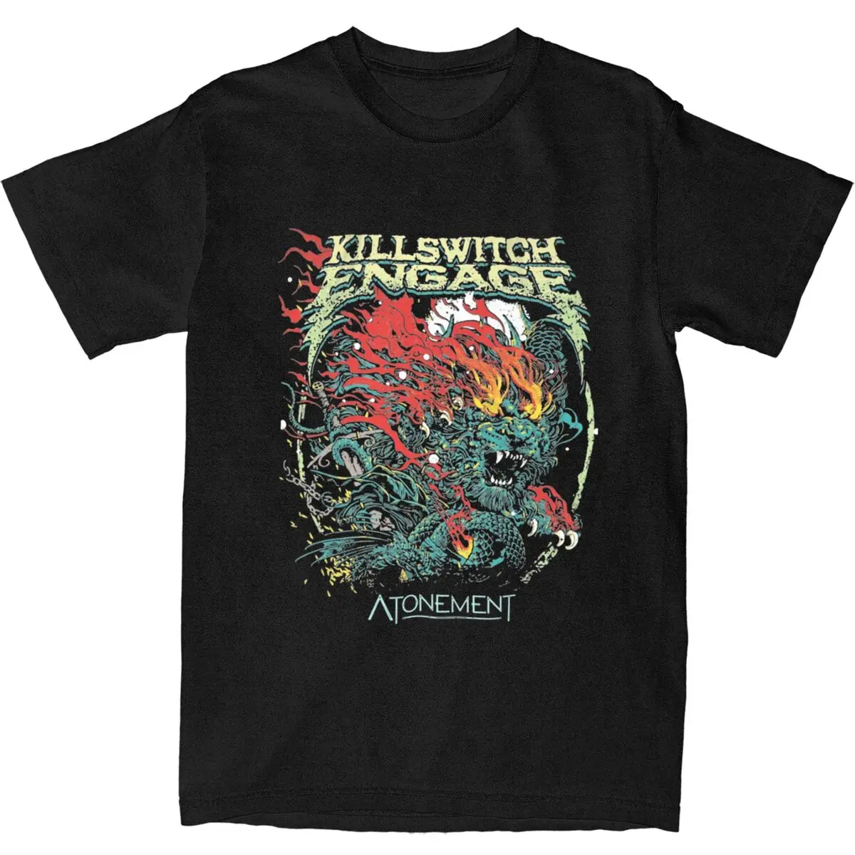 

Killswitchs Engages T-Shirt American Rock Music Band T Shirts Short Sleeve Tops Summer Pure Cotton O Neck Plus Size 5XL Top Tees