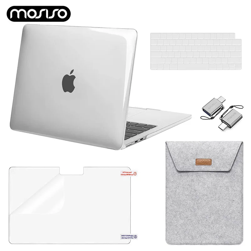 

MOSISO Laptop Sleeve Bag for MacBook Air 15 inch Case 2023 2024 Release M3 A3114 M2 A2941 Touch ID Plastic Hard Shell Case Cover