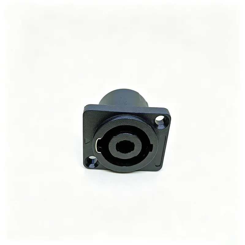 4 Pin Speakon Panel Mount Female Socket Audio Connector for Speaker Cable Amplifier PA System Audio Video Cable Wire Adapter nut - view 3