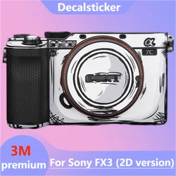 Stylized Decal Skin For Sony FX3 Camera Sticker Vinyl Wrap Anti-Scratch Film Protector Coat Alpha ILME ILMEFX3 ILME-FX3