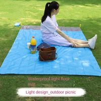 Sit Pad Nylon Pocket Beach Blanket Waterproof Portable Folding Camping Mat Ultra-thin Dampproof Mini Pocket Picnic Mat Picnic