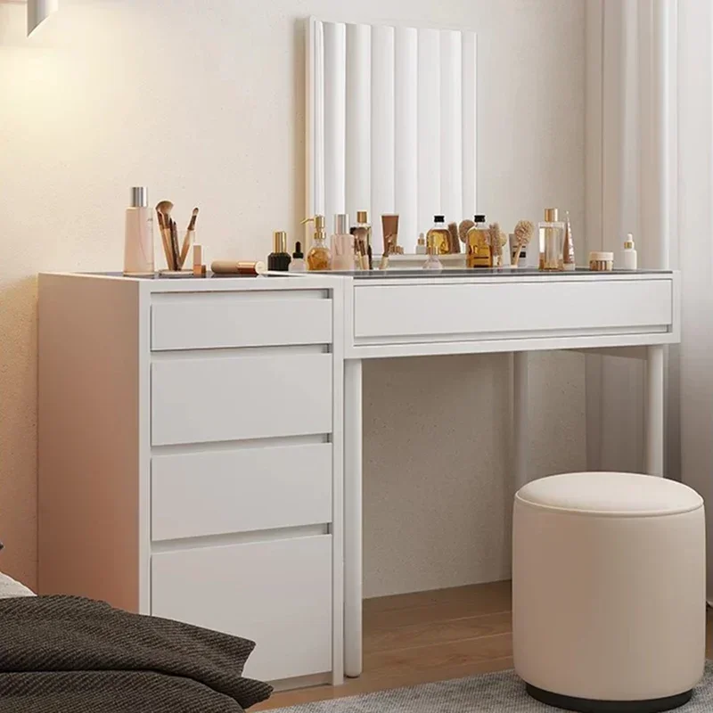 

Bedroom Multifunctional Vanity Table Drawer Nordic Luxury European Dressing Modern Table Woman Mirror Penteadeira Home Furniture