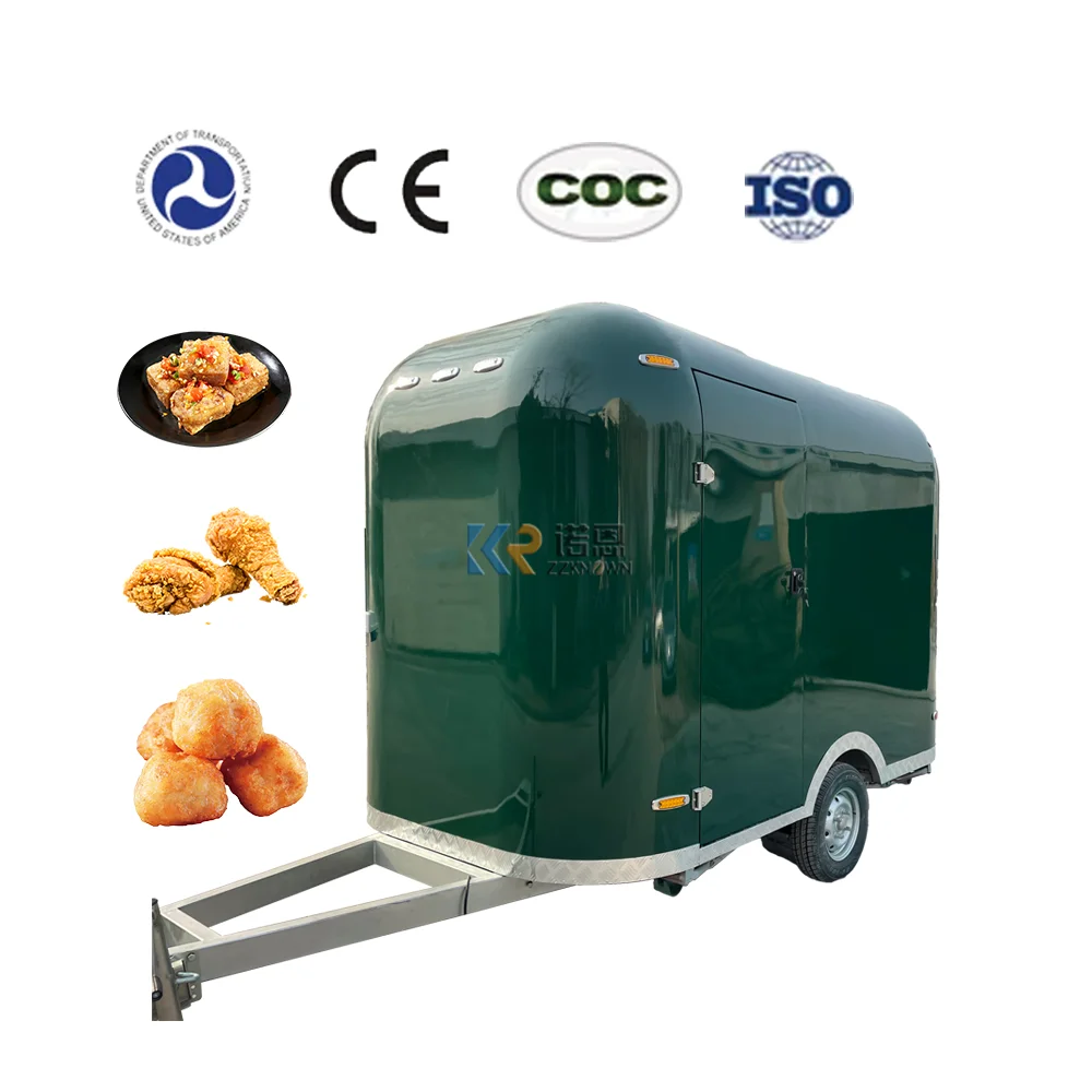 OEM Concession Food Van Trailer New Food Truck USA Customized Kiosk Stand Food Mobile Catering Carts