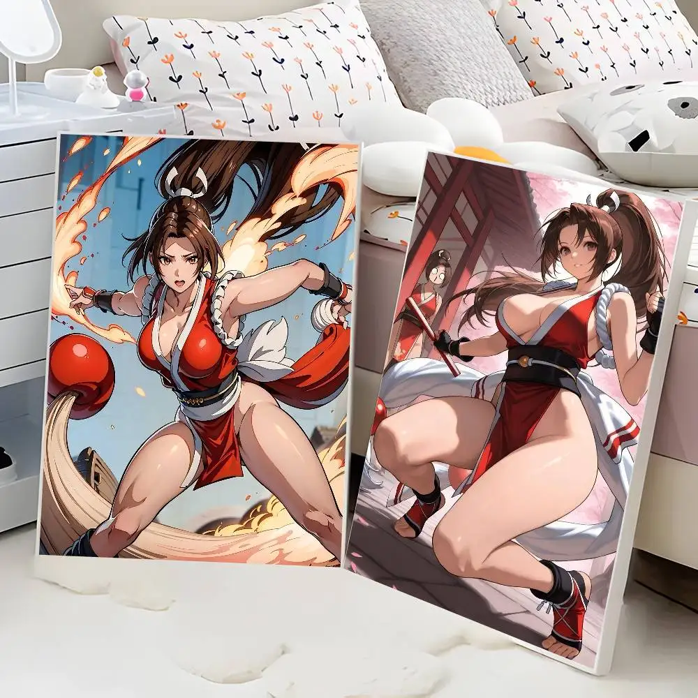 M-Mai S-Shiranui Anime Posters Sticky Waterproof Paper Sticker Coffee House Bar Kawaii Room Decor