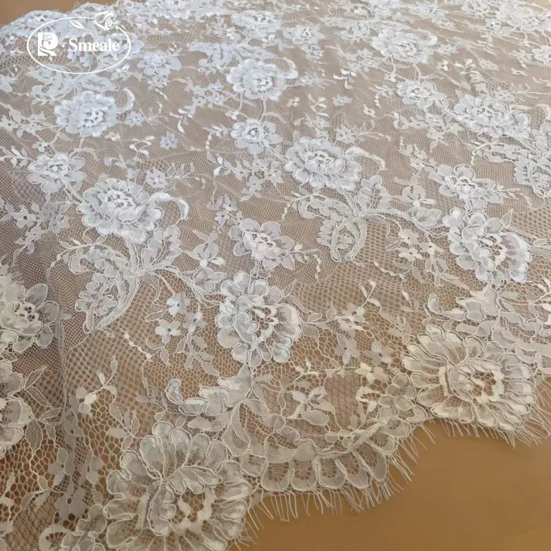 300CMX72CM. Handgeknüpfter Kordel-Hochwertiger Bordüren-Spitzenstoff, DIY-Zubehör für Hochzeitskleider. DIY-Nähzubehör. – Detail 3