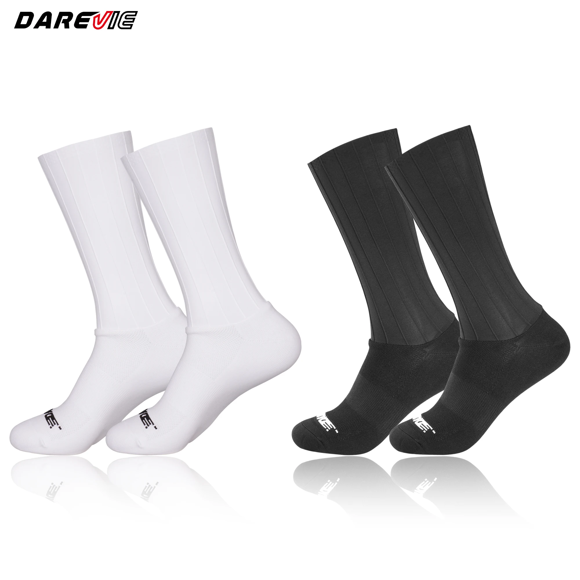 

DAREVIE Sport Socks Aero High Speed Quick Dry Non Slip Outdoors Man Socks Moisture Wicking Reduce Wind Resistance Woman Socks