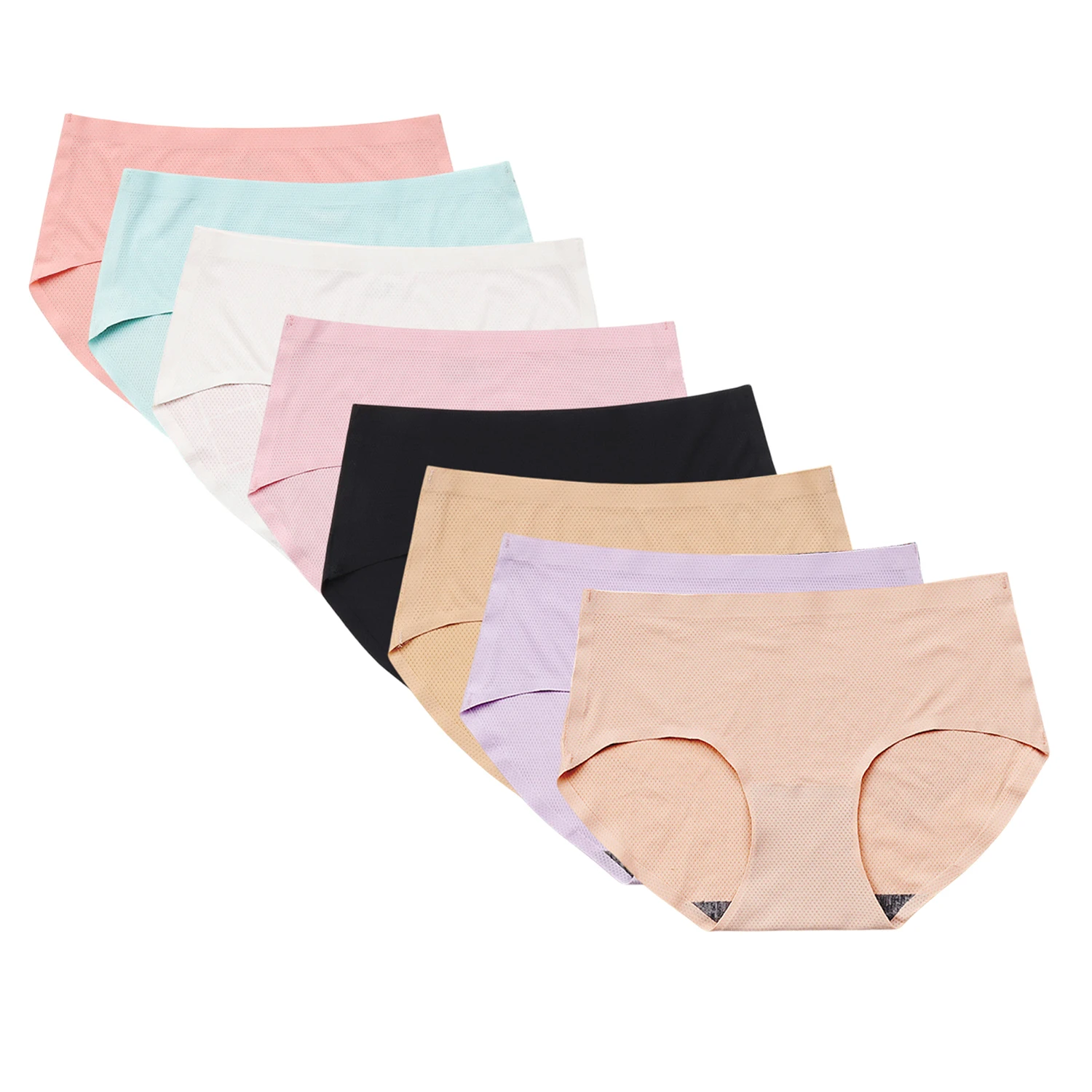 

Women Seamless Hipster Underwear,Breathable Ladies Panties Bikini,No Show Briefs,Comfortable Undies for Women 3&7-Pack