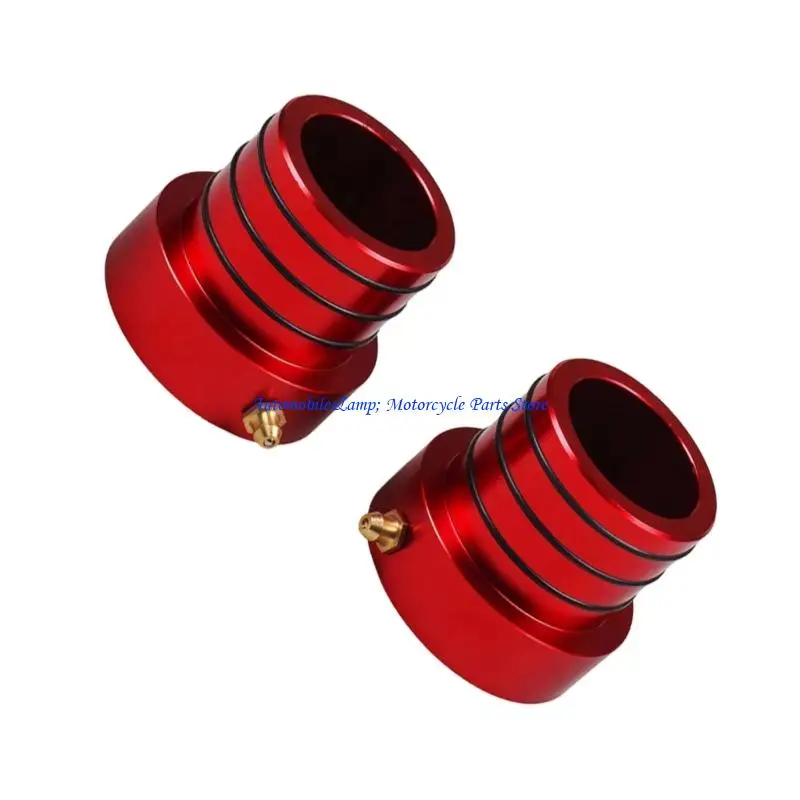 H7BD Pack of 2 Front Axles Seal Kits for 30/44 Featuring Red Anodized Aluminum Construction Ensuring Aesthetic Appeal Functional