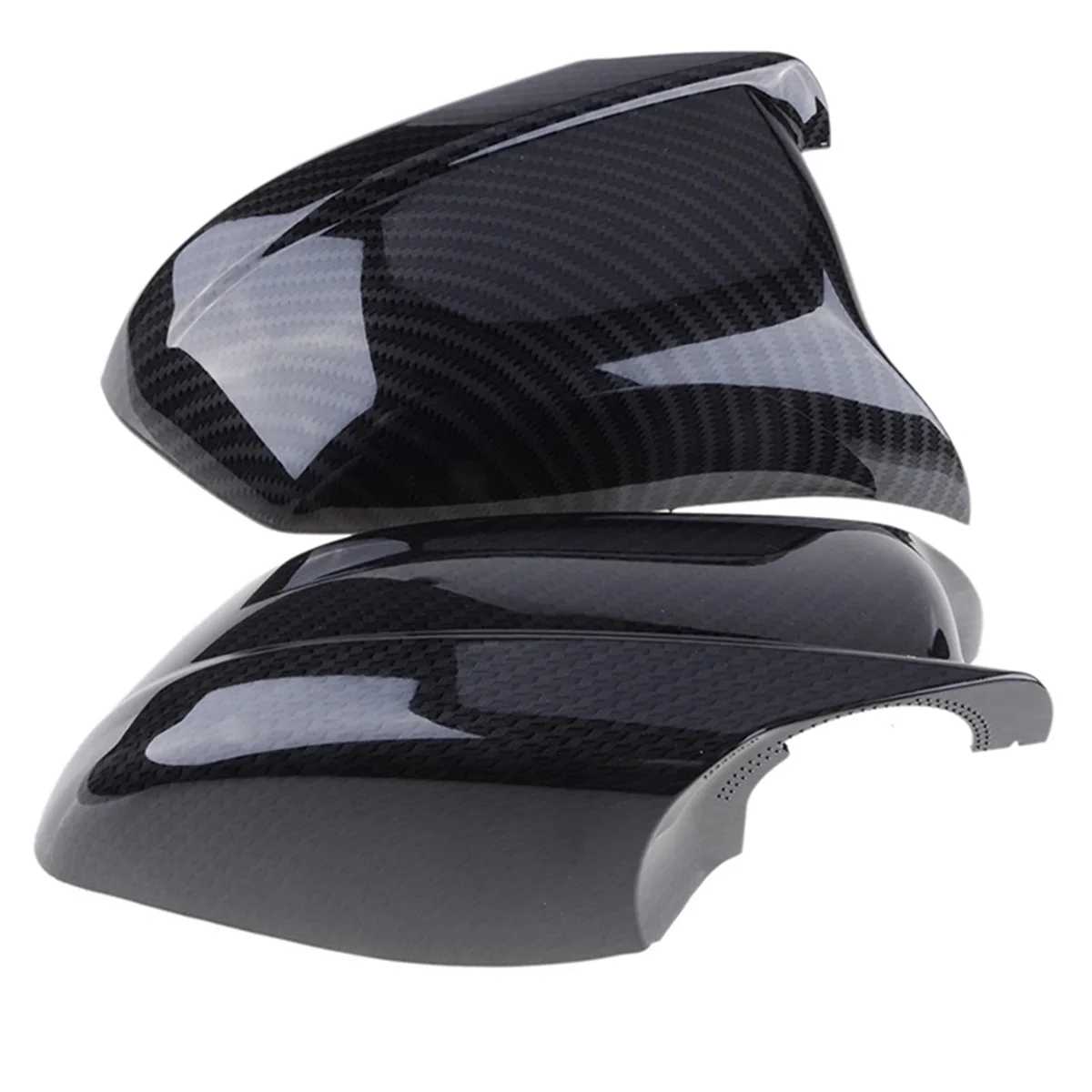 Rearview Mirror Covers Wing Side Mirror Caps for BMW 5 Series F10 F11 F18 Pre-LCI 51167216369,51167216370 Carbon